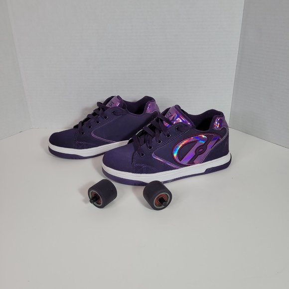Heelys Propel 2.0 Purple Lace-Up Wheeled Rolling Skate Shoes Youth 4 - Picture 4 of 10